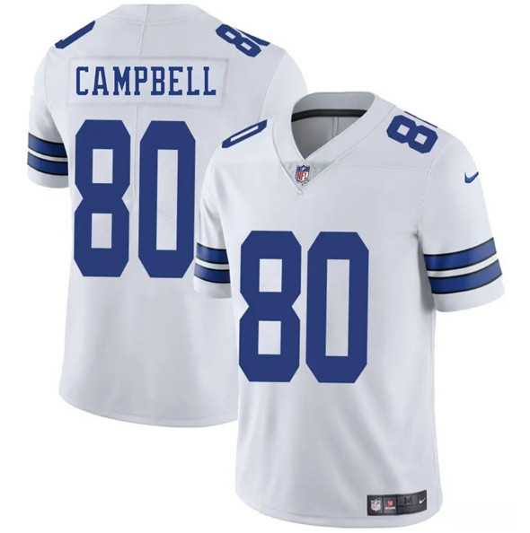 Men & Women & Youth Dallas Cowboys #80 Parris Campbell White 2025 Vapor Untouchable Limited Stitched Jersey